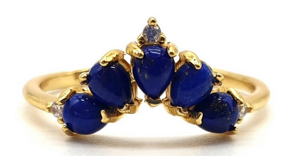 Bague diademe lapis lazuli 1